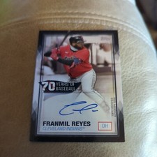 2021 Topps 70 Years of Baseball Series 2 Black /199 Franmil Reyes #70YA-FR Auto