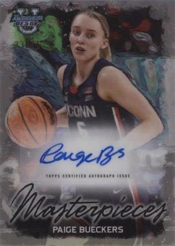 Paige Bueckers auto 2023-24 Bowman Best Masterpieces 74/75 PSA 10 