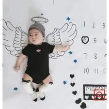 Newborn Photography Props Background Blankets Monthly Growth Milestone Blanket P