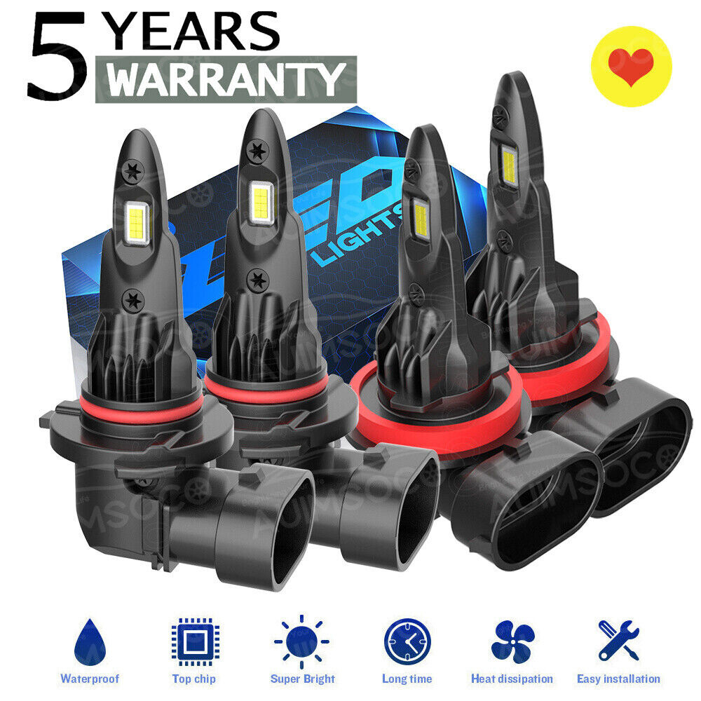 For Ford Ranger Pickup Truck 2.3L 2.5L 2020-2021 LED Headlights Hi/Low Bulbs Kit
