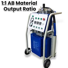 110V Pneumatic Polyurea Polyurethane Foam Spray Insulation Machine 1:1 Output