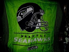 JUEGO DE CAMA SEATTLE SEAHAWKS COMPLETO QUEEN NUEVO EN BOLSA NFL ¡ÚNICO! 86X86 L@@K! ¡LO ÚLTIMO!