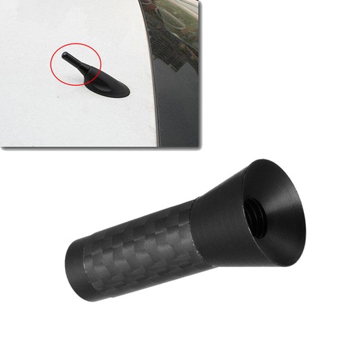3.5cm Carbon Fiber Short Stubby Mast Antenna w/ Screws Universal Car Accessories - Foto 14 di 15