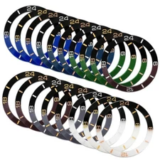 38MM Ceramic Scale Bevelled Bezel Ring Inner Diameter 30.7MM for SUB 007 Watch