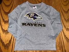 NFL TEAM APPAREL UNISEX INFANT BALTIMORE RAVENS LONG SLEEVE SHIRT SIZE 12M