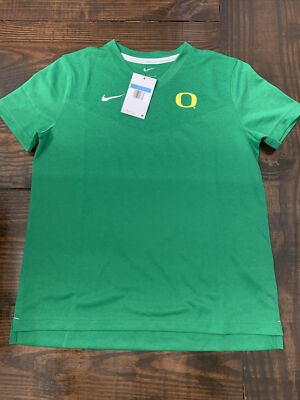 Nike Oregon Ducks Womens Short Sleeve V-Neck Football Shirt Size M NWT