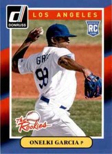 2014 Donruss #34 Onelki Garcia Los Angeles Dodgers Baseball Card