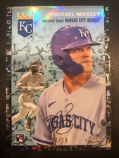 2023 Topps Chrome Platinum Toile Cream Black Refractor Michael Massey RC #49 /10