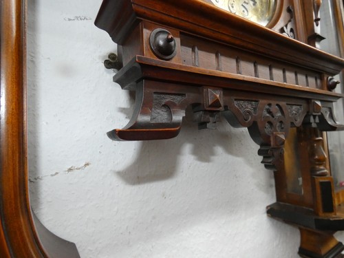 55191 ETZOLD & Popitz/LENZKIRCH reloj de pared reloj de terrateniente macizo nogal - 70x44 cm - Imagen 13 de 24