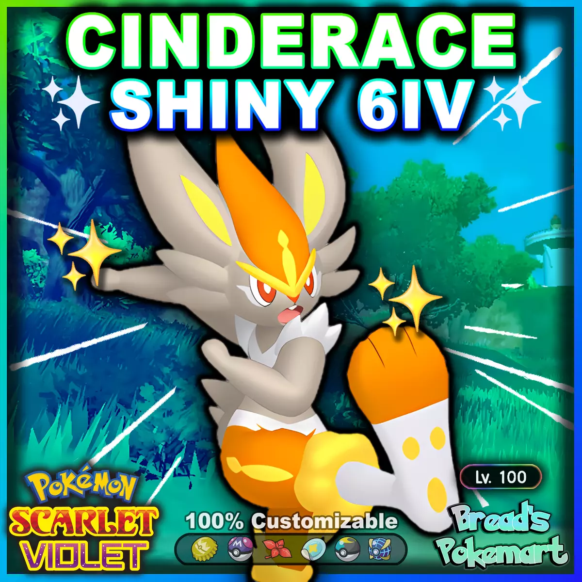 Pokemon Sword&shield // Shiny 6IV STARTERS BUNDLE 6 (Instant Download) 