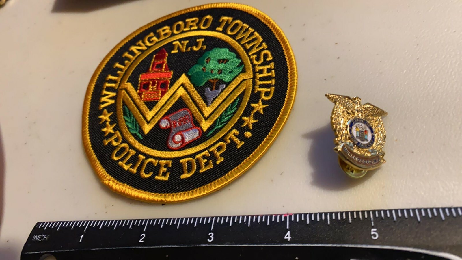 Vintage Willingboro NJ Police BADGE PIN AND PATCH SET | eBay