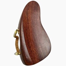 4/4 size 1x mahogany violin chin rest with matel clip and cork