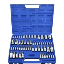 MASTER STAR TAMPERPROOF DRIVER BIT SOCKET DRIVE FEMALE E TORK TORX TOOL SET
