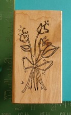 Distinctive Impressions Flower Bouquet Rubber Stamp