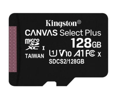 128GB microSDXC Speicherkarte Kingston Canvas Select Plus UHS-I U1, A1, Class 10