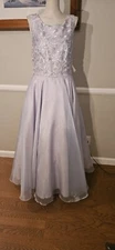 Early 2000s DEADSTOCK purple Prom Dress By Aspeed Mkd Sz 15-16