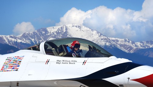 SOLOS F-16 FALCON THUNDERBIRDS US AIR FORCE HAT PATCH NELLIS AFB PIN UP AIRSHOW - Picture 3 of 24