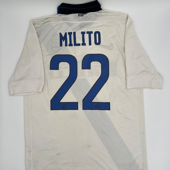 Milito #22 Inter Milan 2011/2012 Away ORIGINAL Nike VTG Rare