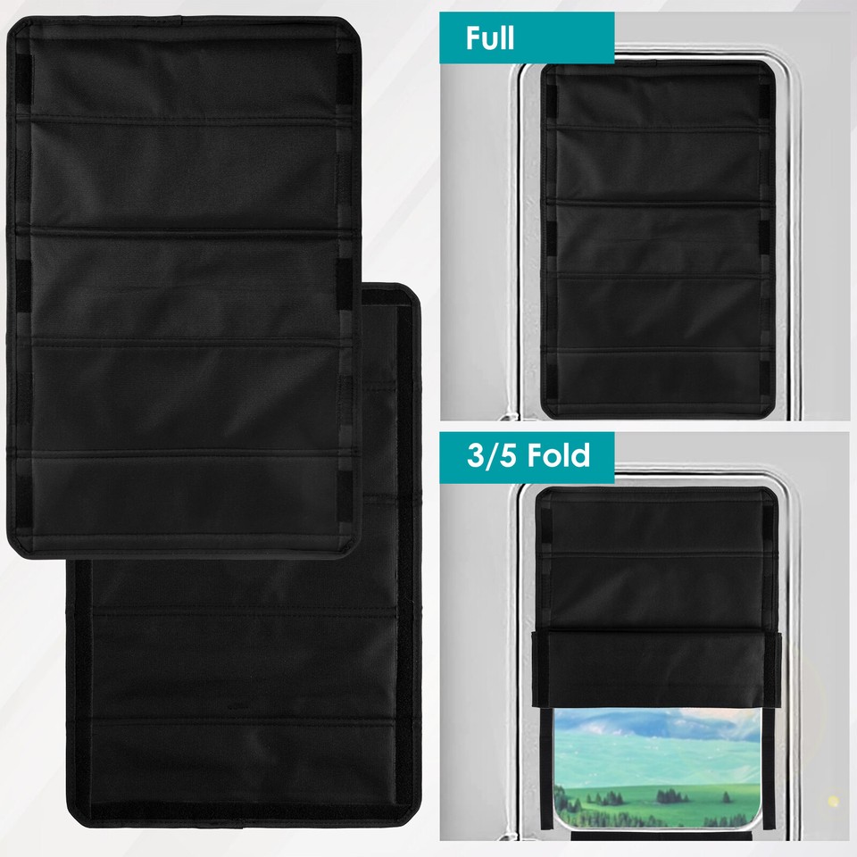 RV Window Shade Curtain Skylight Cover Shade Foldable RV Vent Blackout