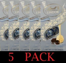 Lindt Lindor STRACCIATELLA CHOCOLATE Truffles 5.1 oz Bag Cookies & Cream 5 PACK