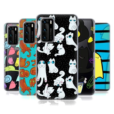 OFFICIAL GRACE ILLUSTRATION CATS SOFT GEL CASE FOR HUAWEI PHONES 4