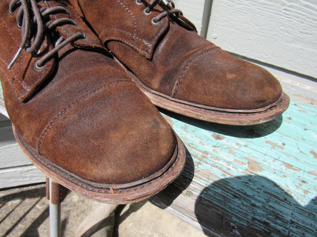 Frye JACK OXFORD 5-Eye Lace-Up Shoe Mens US size 7 in brown leather Frye JACK OXFORD 5-Eye Lace-Up Shoe Mens US 8 D Brown Suede  main image 2