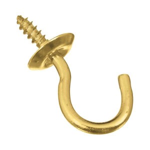 100 Pk Solid Brass 3 4 Long Decorative Cup Mug Teacup Holder Hook