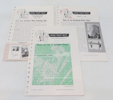 KODAK PHOTO NOTES 1949 lot of 3 vintage photography camera booklets -