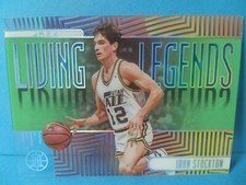 John Stockton 2019 Panini Illusions Living Legends Emerald #14