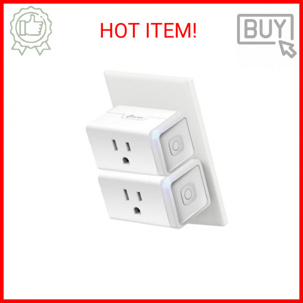 Kasa Smart Plug HS103P2, Smart Home Wi-Fi Outlet Works with Alexa, Echo, Google