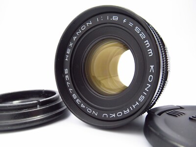 KONISHIROKU HEXANON 52mm f/1.8 レンズ NEAR MINT】Konishiroku Hexanon 52mm f/1.8 Konica For Mount MF Lens