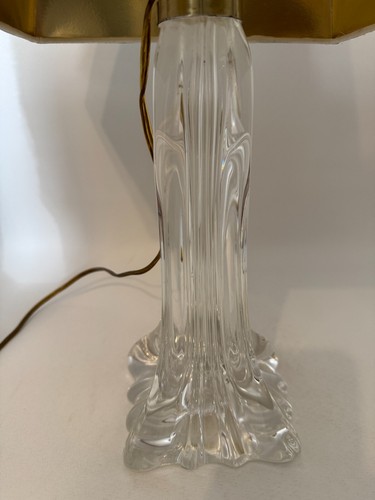 Glas Tischlampe Val Saint Lambert Skulptur Leuchte - Bild 8 von 11