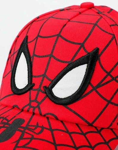 Saliva Protective Spider man Kitty Baseball Cap Kid Detachable Face Shield Hat - Picture 3 of 17