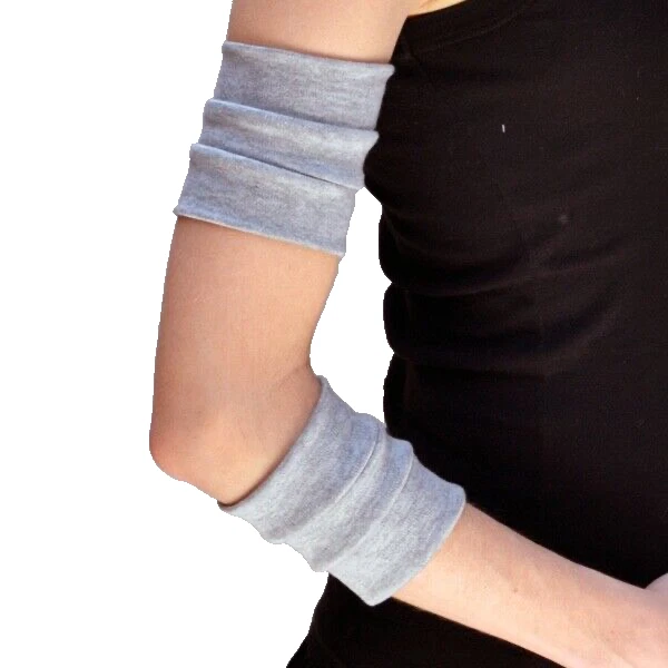 Cotton Arm Bands Gray Womens Rollerderby Cuffs Tattoo Hiders Men Made In USA New