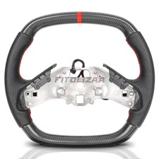 Heated Real Carbon Fiber Steering Wheel For Chevrolet Corvette C8 Z06 ZR1 2020+