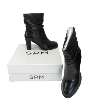 SPM Damen Boots Stiefelette Divette Ankie schwarz Sheep Nappa EUR 39