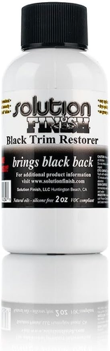 Black Trim Restorer - Revitalize Car & Truck Color, No Shine, 2 Oz