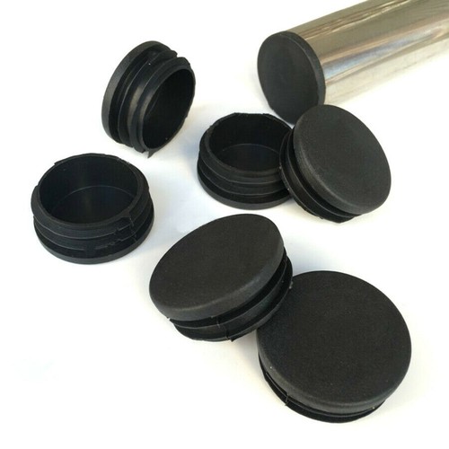 Schwarz Lamellenstopfen Durch 12mm-76mm Kunststoff Rund Rohrstopfen Rohrkappen - Picture 10 of 34