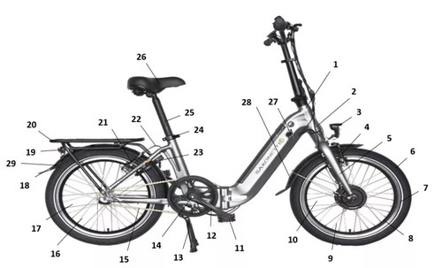SFM / Sachs Zweibeinständer P2540010 Saxonette Compact Comfort PlusSaxonette ... - Bild 1 von 1
