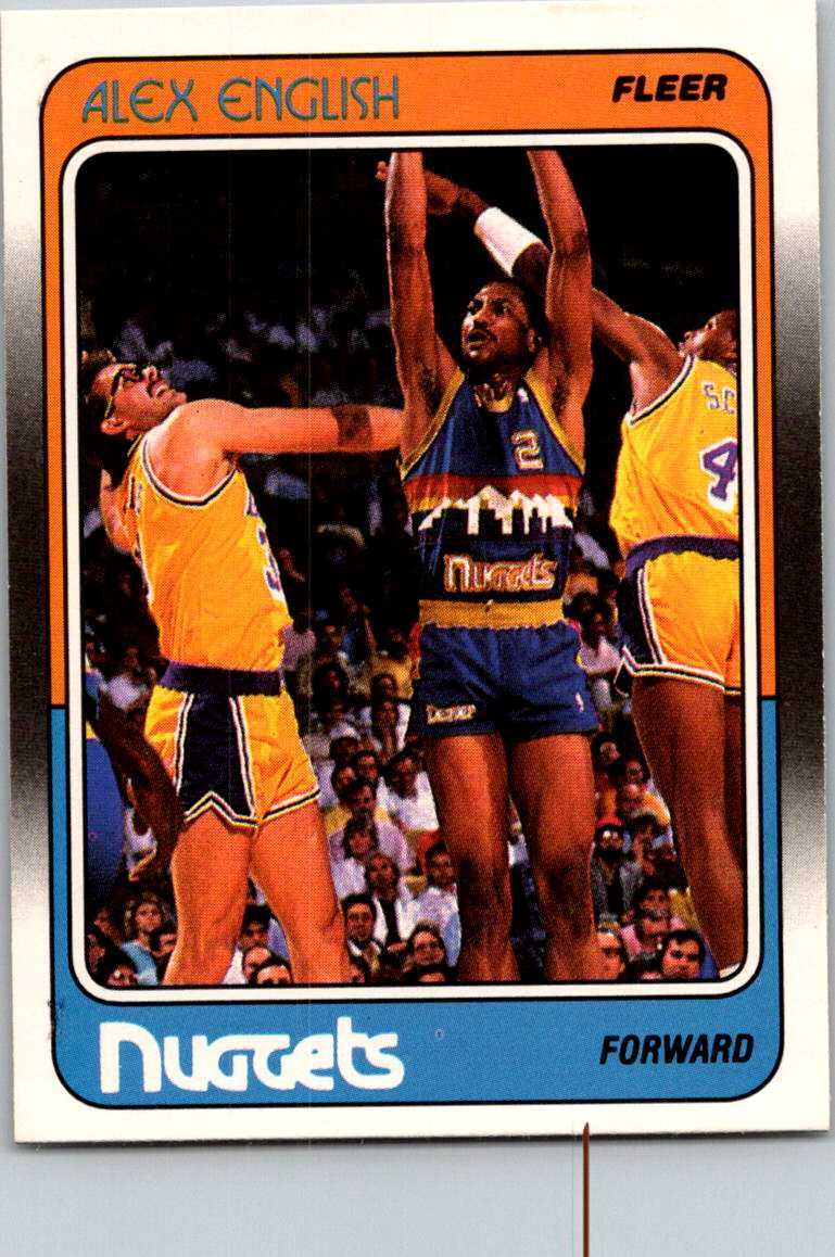 1988-89 Fleer #34 Alex English 002507