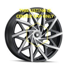 Mazzi Big Easy 20" Black Machined Tinted Metal Wheel Center Cap C10372TM02