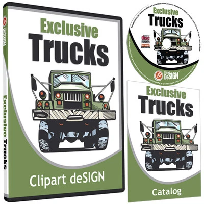 CLIPART DESIGN USA TRUCKS CLIPART-VINYL CUTTER PLOTTER IMAGES-EPS VECTOR CLIP ART CD