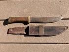 Vintage WW2 US Army Military Theater Made Combat Knife w/ Sheath