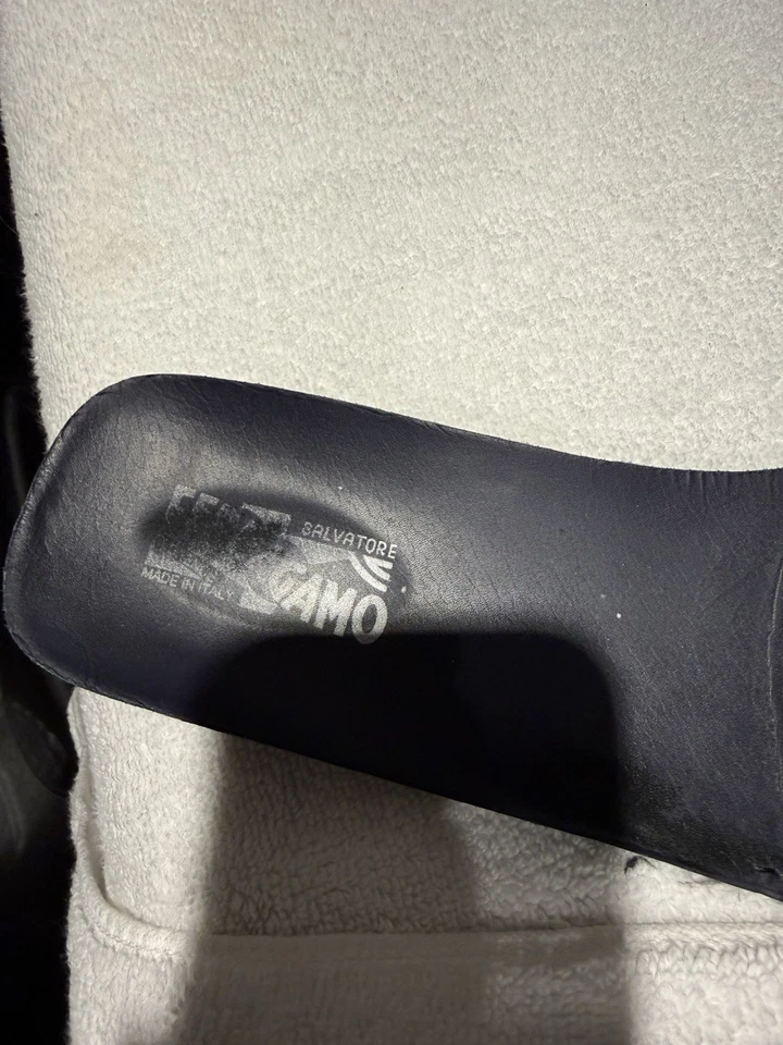 Zapato de Conducción Salvatore Ferragamo Gamuza Azul Marino Talla 9 EEE Foto 2 de 4