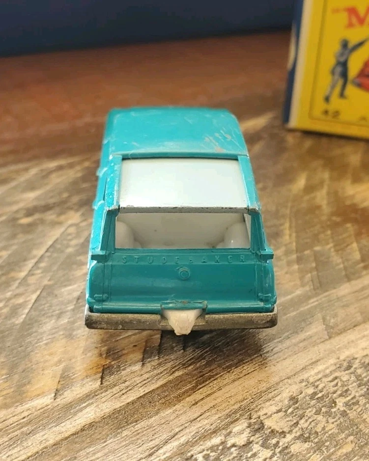 MATCHBOX LESNEY No 42 Studebaker Lark Wagonaire With Box Rare 1st Issue - Image 4 of 4
