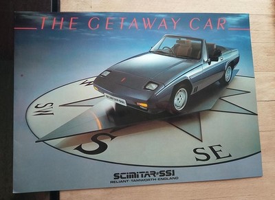 Reliant Scimitar SS1 car sales brochure circa 1985