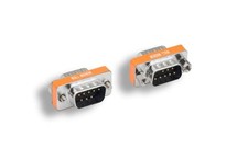 Null Modem Adapter DB9M to DB9M Slimline
