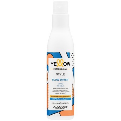 Alfaparf Yellow Style Blow Dry Cream 250ml Hitzeschutz für alle Haartypen vegan