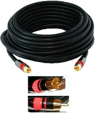 Ultra Gold Subwoofer Digital Audio Video Cable Coaxial 35 foot ft Coax New AV