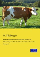 W. Kleberger | Welcher Zusammenhang Besteht Beim Rinde Zwischen Der...